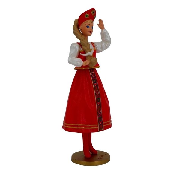 Hallmark Keepsake Ornament Barbie (Russian Barbie) Dolls of the World Series #4 - Picture 4 of 10